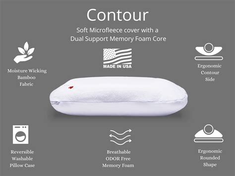 Contour Pillow | Contour pillow, Memory foam, Contour