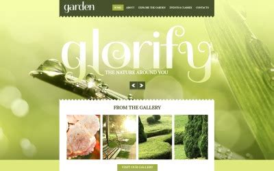 Kostenlose Gartendesign Website Vorlagen 13 Beste Pflanzen Webthemen