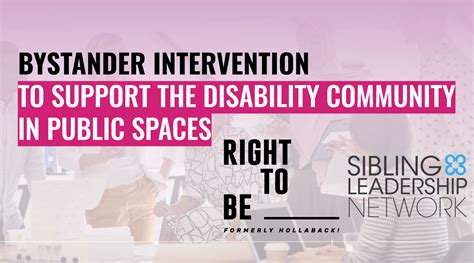 Bystander Intervention To Support The Disability Community In Public Spaces Sibling Leadership