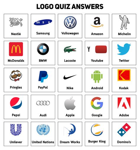 Logo Trivia 10 Free Pdf Printables Printablee