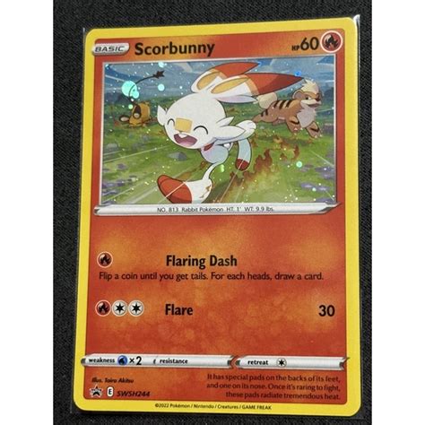 Pokemon TCG SWSH PROMO Scorbunny Shopee Singapore