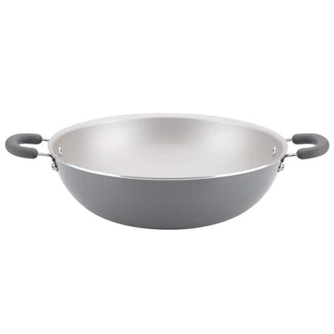 Rachael Ray In Gray Create Delicious Wok Aluminum Nonstick