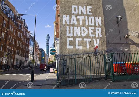 Banksy Graffiti editorial image. Image of london, rights - 33588035