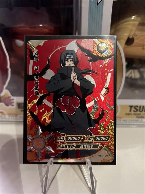 Itachi Uchiha Ar Red Gold Prism Kayou Official Naruto Card Tcg Nr Ar