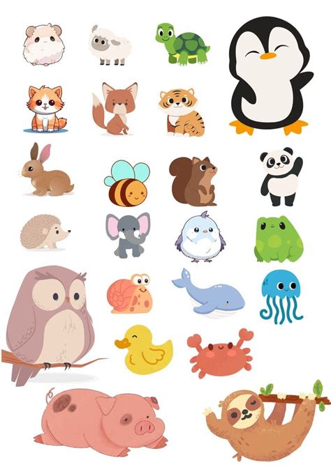animal printable labels
