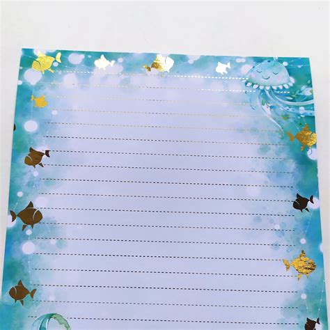 Ocean Writing Paper And Co Ordinating Envelope Packs Marine Etsy