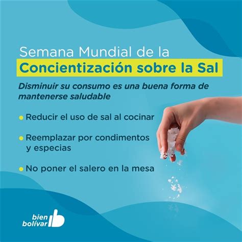 Un Mes Para Concientizar Sobre El Consumo De Sal Radio Federal Bolívar