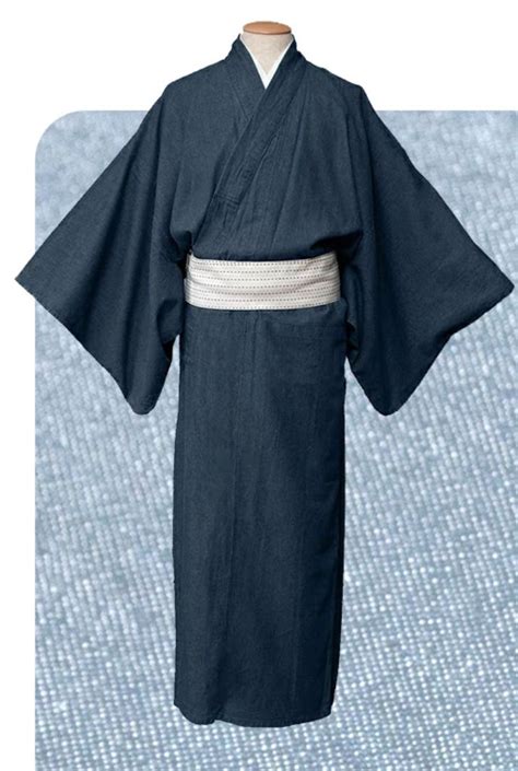 Japanisch Herren Traditionell Kimono Denim Hitoe Freizeitjacke 181128