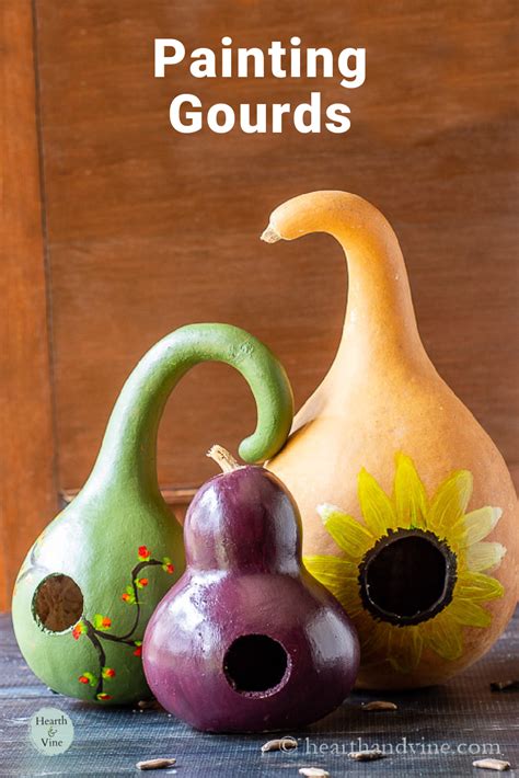 Painting Gourds for Fall Decor | Hearth and Vine