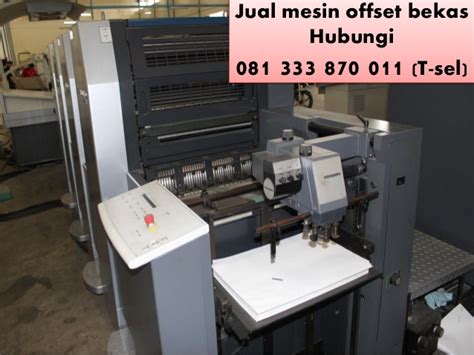 Mesin Percetakan Offset Bekas Jual Mesin Cetak Offset 3 Warnajual