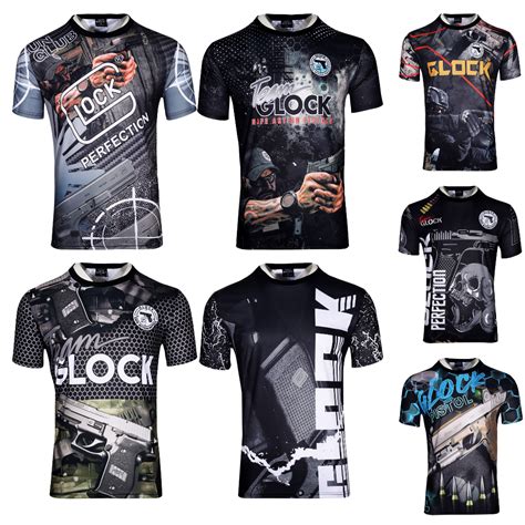 Glock T Shirt Printed Team Glock Jersey New Design Full Sublimation