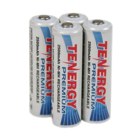 Aa 10320x4 Tenergy Premium Aa Cell 2500 Mah Nimh Rechargeable Battery 4 Pack