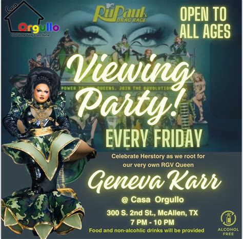 Rupauls Drag Race Viewing Party Welcome Home Rgv