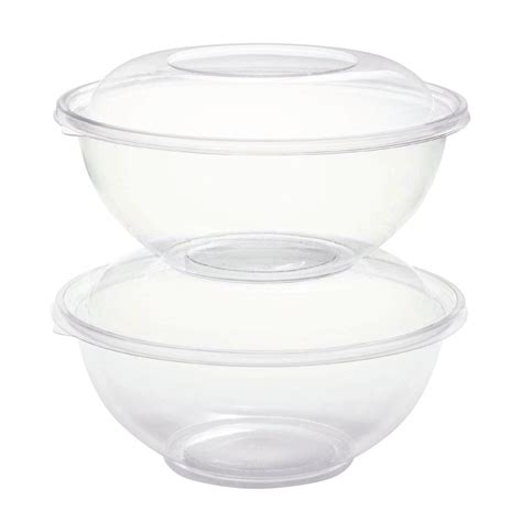 Classic 12 Oz34 Lb Clear Plastic Carryout Bowls 5 12dia X 2 18d