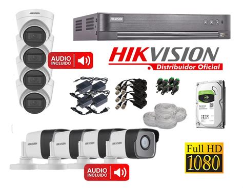 Kit De C Maras Full Hd Con Audio Hikvision Kit Audio