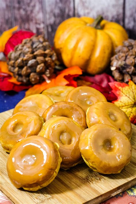 Pumpkin Donut Recipe Mini Baked Pumpkin Donuts With Glaze