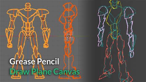 Blender Secrets How To Use The Grease Pencil Drawing Plane Canvas