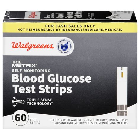 Walgreens True Metrix Self Monitoring Blood Glucose Test Strips Walgreens