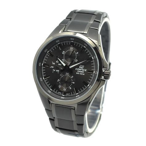 Casio Edifice Analog Black Dial Men S Watch Ef Bk A Vdf Ed