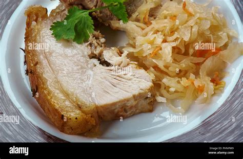 Schweinebraten German Pork Roast Stock Photo Alamy