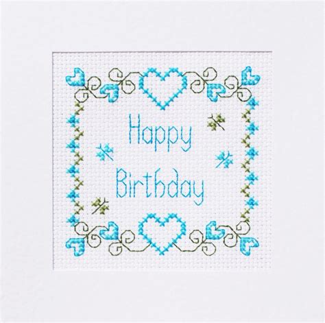 Birthday Cross Stitch Card Kit Many Different Designs List