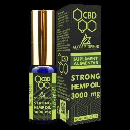 Ulei De Canepa Cbd Strong Ml Alcos Bioprod Farmacia Tei Online