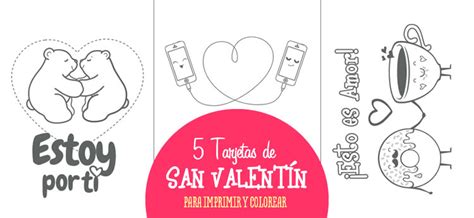 Tarjetas por San Valentín para imprimir - Imagui