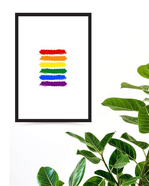 Svg Lgbt Poster Rainbow Diverse Inclusive Accepting Digital Etsy Uk