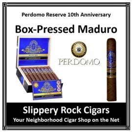 Perdomo Reserve 10th Anniversary Box Pressed Maduro Figurado Cigars