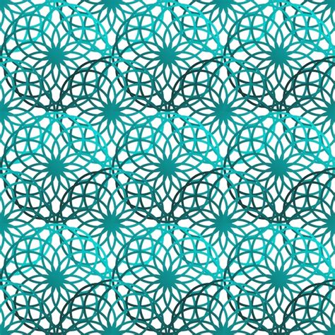 Premium Vector | Blue turquoise seamless textured pattern islamic background