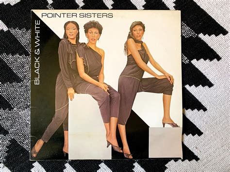 Pointer Sisters Black And White Vinyl Record 80s Slow Hand Etsy Uk