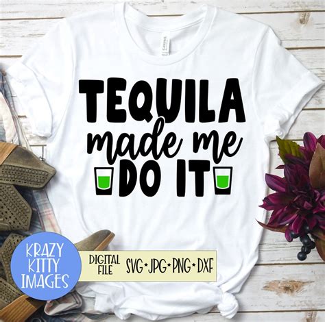 Tequila Made Me Do It SVG Bundle Drinks SVG Bundle Drinks Etsy