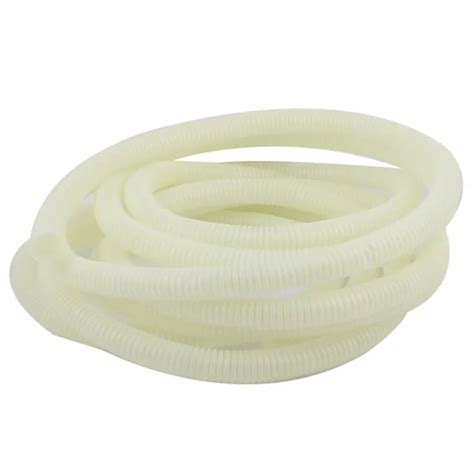 6 METER PLASTIC Corrugated Tube Electrical Conduit Pipe White 16x20MM