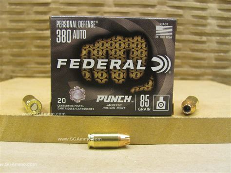 Round Box Auto Grain Jacketed Hollow Point Federal Punch