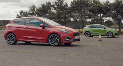 Ford Fiesta ST Vs Puma ST Drag Race Is Here To End Sibling Rivalry | Carscoops