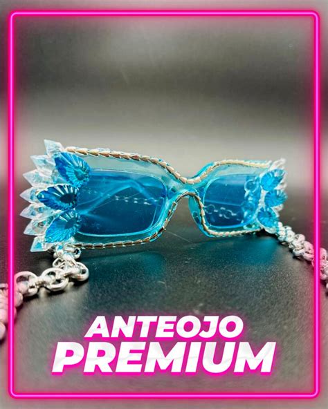 Anteojo Premium Celeste Cotillon Chialvo