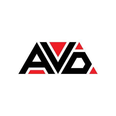 Avd Triangle Letter Logo Design With Triangle Shape Avd Triangle Logo