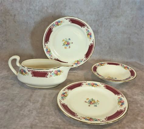 Homer Laughlin Antique Porcelain Dishes With Brittany Etsy