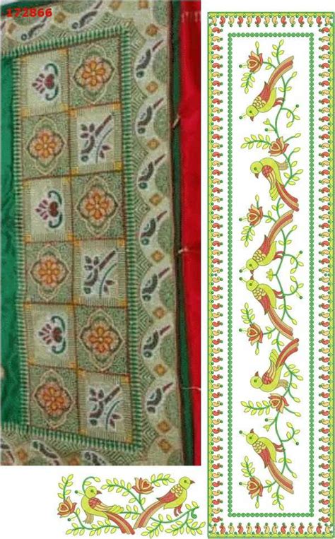 Jecard Gujrat Test Sarees Embroidery Design