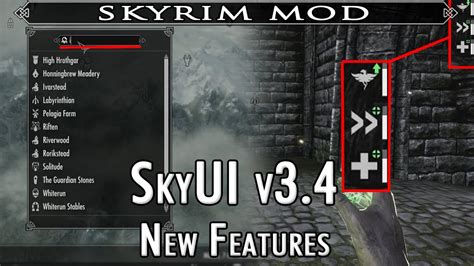 Skyrim Mod Feature: SkyUI v3.4 - New Features! - Find Location and Active Effects HUD - YouTube