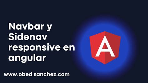 Crear Un NavBar Y SideNav Menu Responsive En Angular YouTube