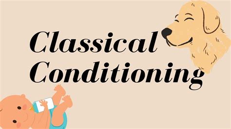 Classical Conditioning Theory Of Learning Youtube