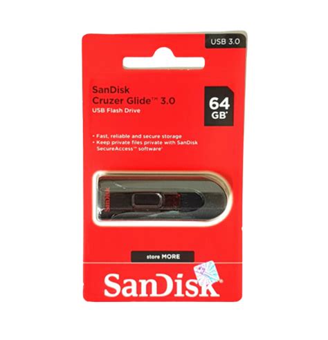 Jual Flashdisk 64Gb USB 3.0 - SanDisk Cruzer Glide - Batamkamera.com