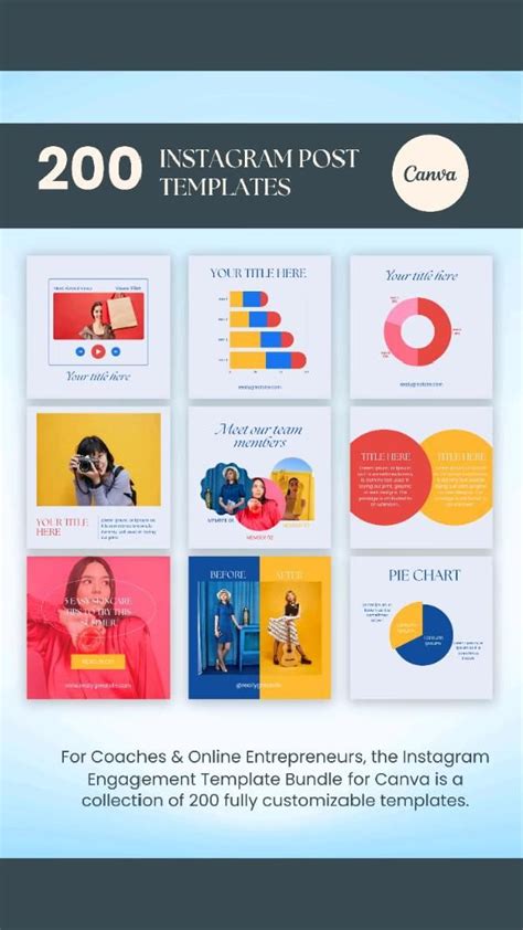 Canva Templates Pack Canva Templates Bundle For Instagram Instagram