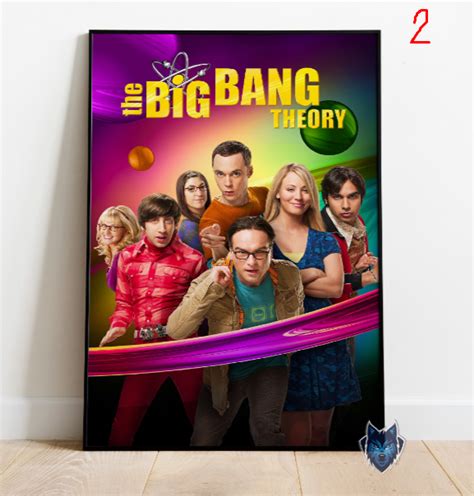 The Big Bang Theory Poster Johnny Galecki Wall Art Rolled Canvas Print Tv Series Poster T