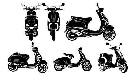 Classic Vespa Scooter Vector Design 11208714 Vector Art at Vecteezy