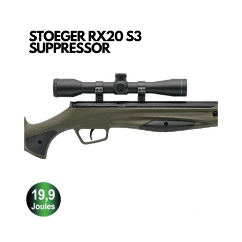 CARABINE À PLOMBS STOEGER RX20 S3 SUPPRESSOR