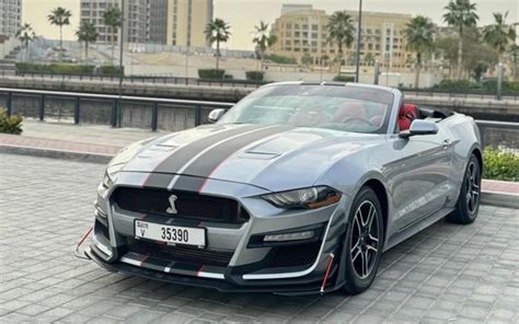 Rent The Ford Mustang Ecoboost Convertible V In Dubai