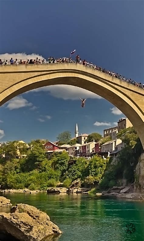 Jump From Old Bridge In Mostar By Xanaduphotography On Deviantart