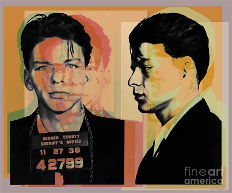 Frank Sinatra Mugshot Pop Art Digital Art By Jean Luc Comperat Fine